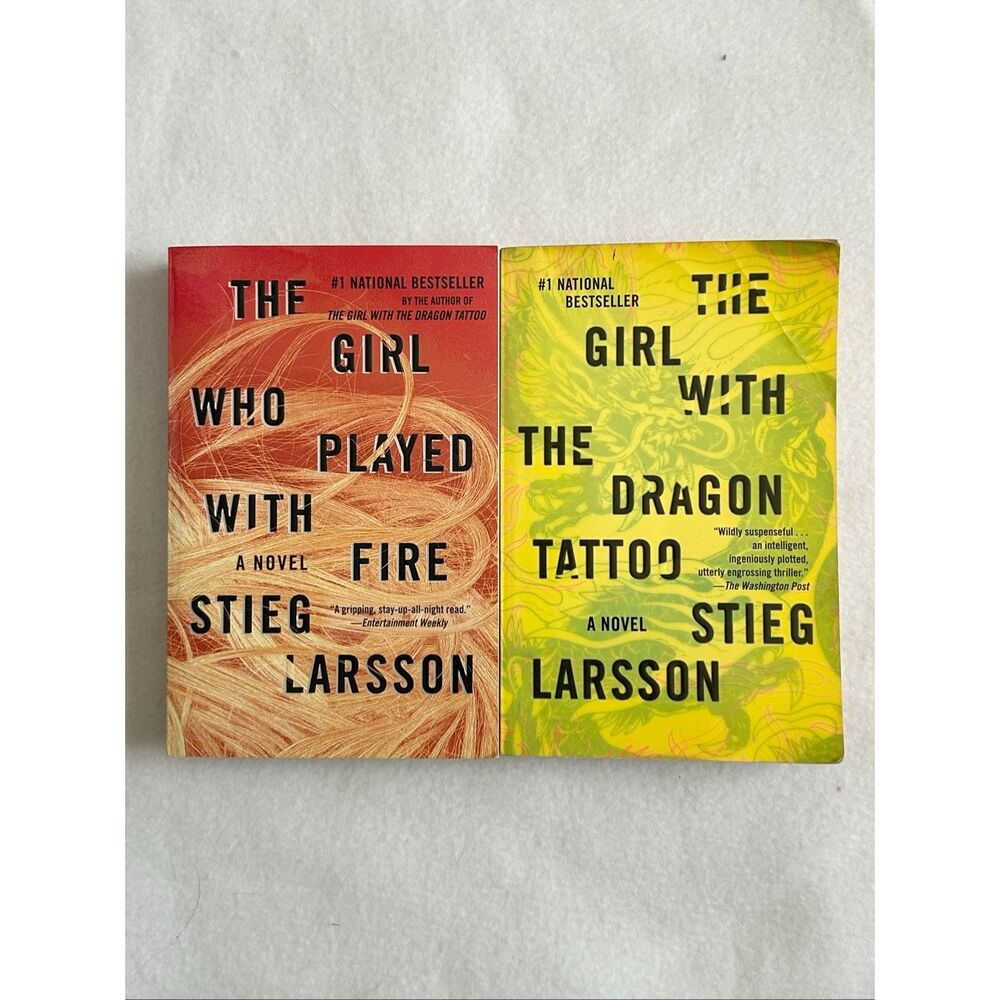 The Girl With The Dragon Tattoo & Girl Who Played With Fire Stieg Larsson Paperb